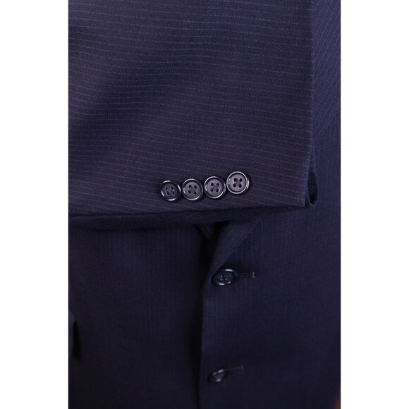 VTG Hart Schaffner Marx Men's Blazer Suit Jacket Sport Sz 44 Pinstripe blue. - Picture 8 of 12